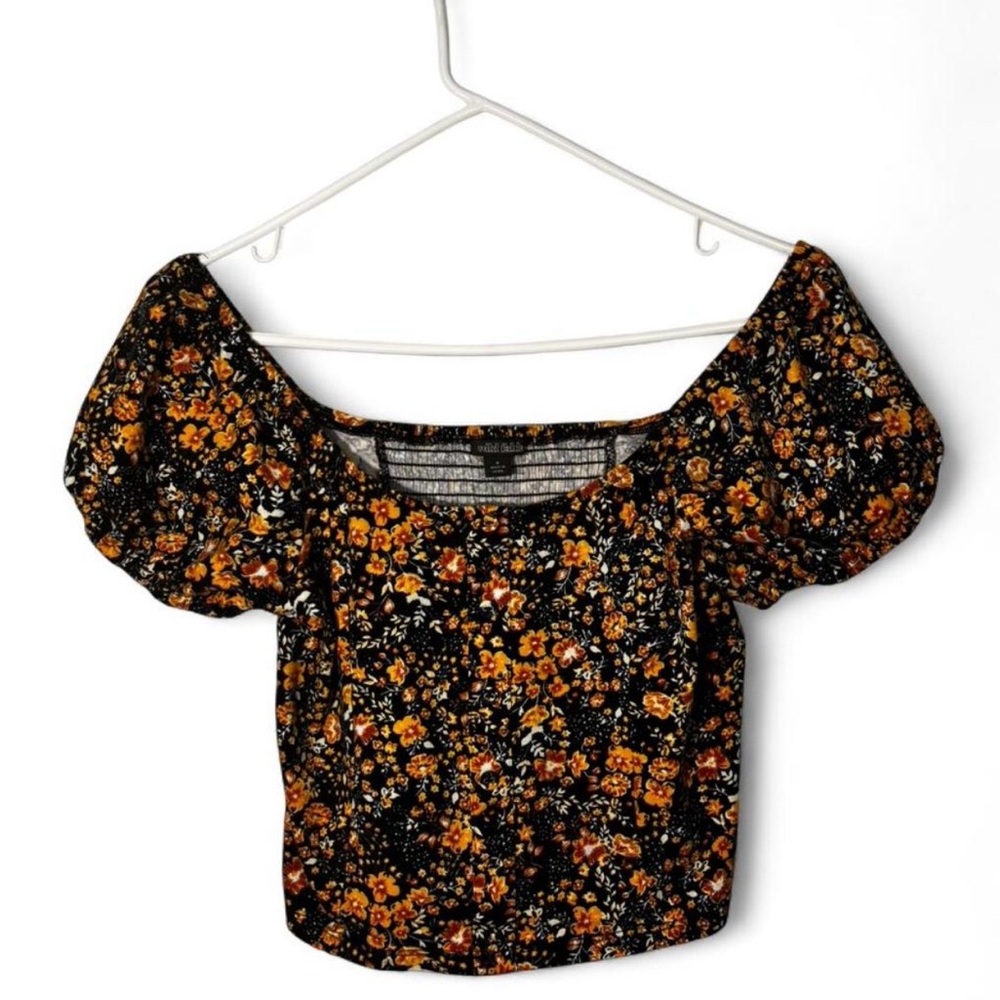 (3 for $30) Wild Fable Black and Yellow Floral Blouse
